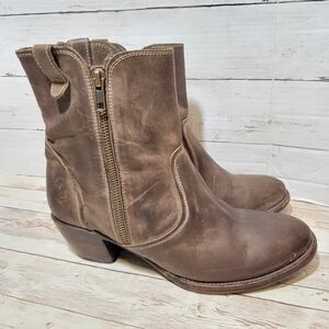 Freebird by Steven Brown Leather Ankle Boots